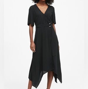 Banana Republic HANDKERCHIEF-HEM WRAP DRESS